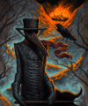 "Plague Doctor" Canvas Giclee 11x14"