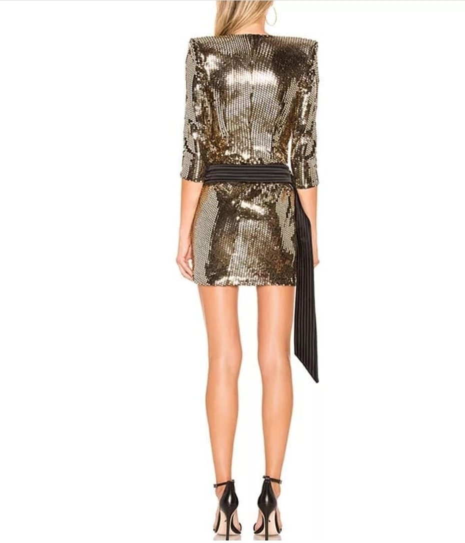 Gold diva dress
