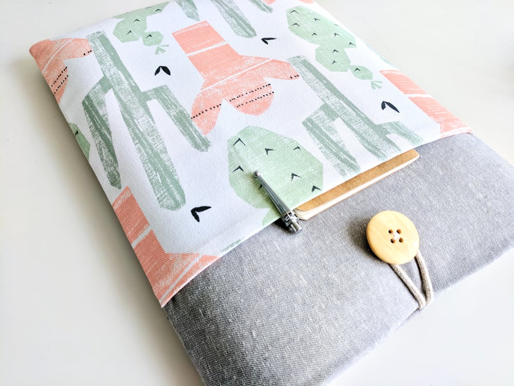 Image of Cactus Laptop Case, Padded with Pocket, Custom Made to Order for Any iPad, MacBook, Kindle