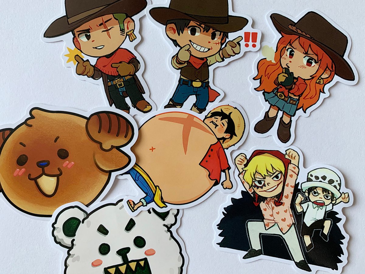 one piece stickers feelsomoon