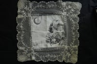 Image 1 of graphite on antique lace 