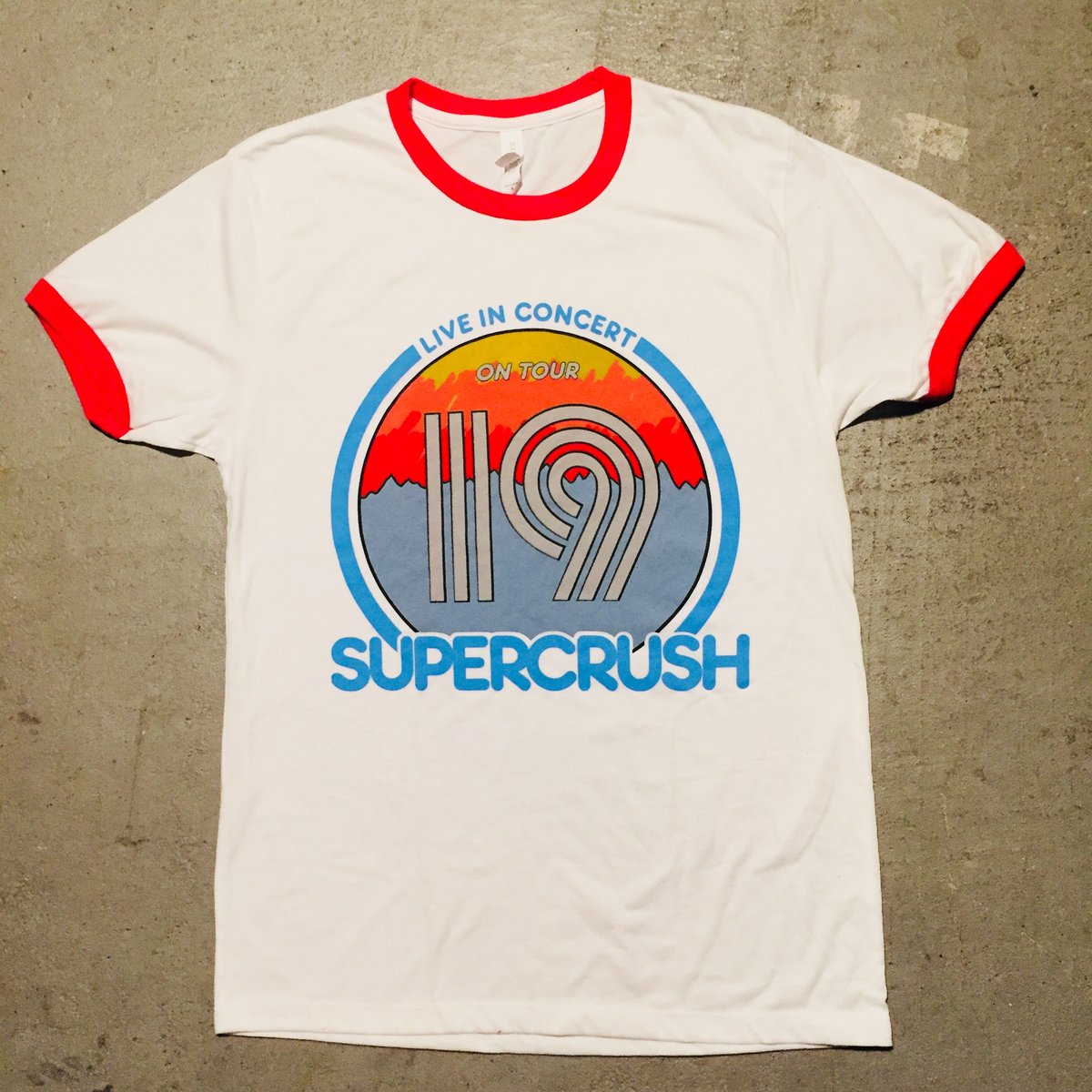 Image of SUPERCRUSH - On Tour '19 ringer tee
