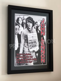 John Lennon A3 unframed print.