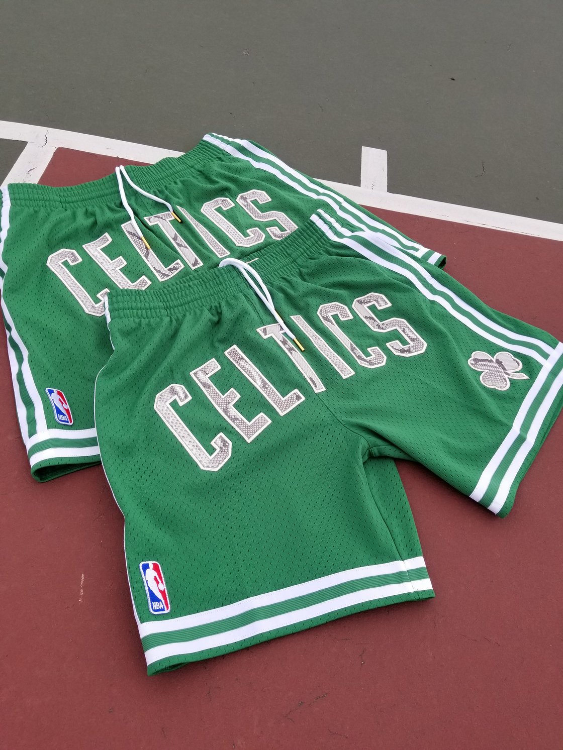 Image of Custom Python Mitchell and Ness Celtics short sz.XL