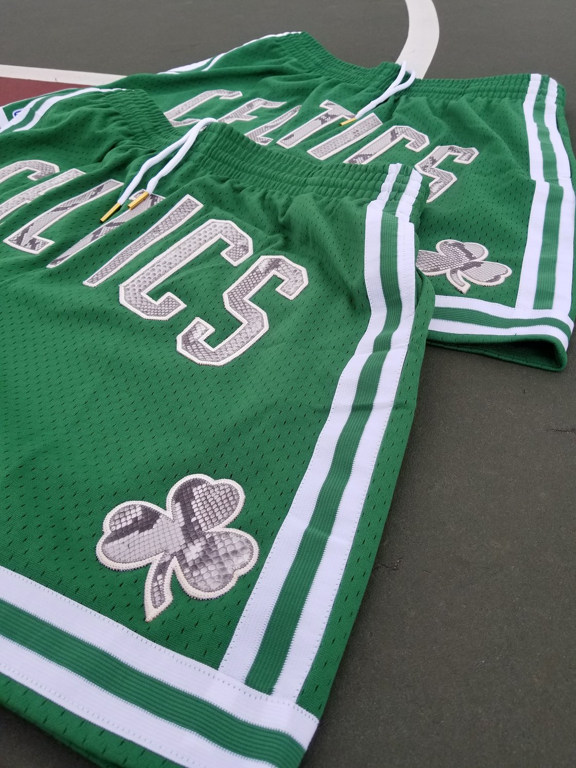 Image of Custom Python Mitchell and Ness Celtics short sz.XL