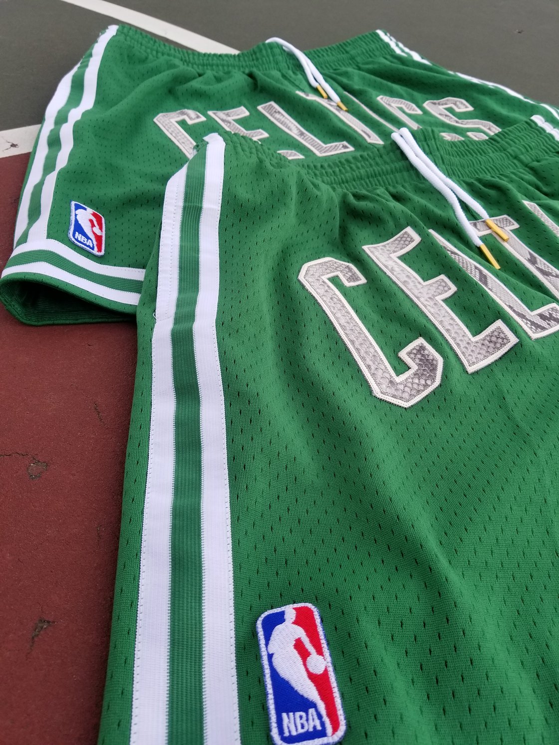 Image of Custom Python Mitchell and Ness Celtics short sz.XL