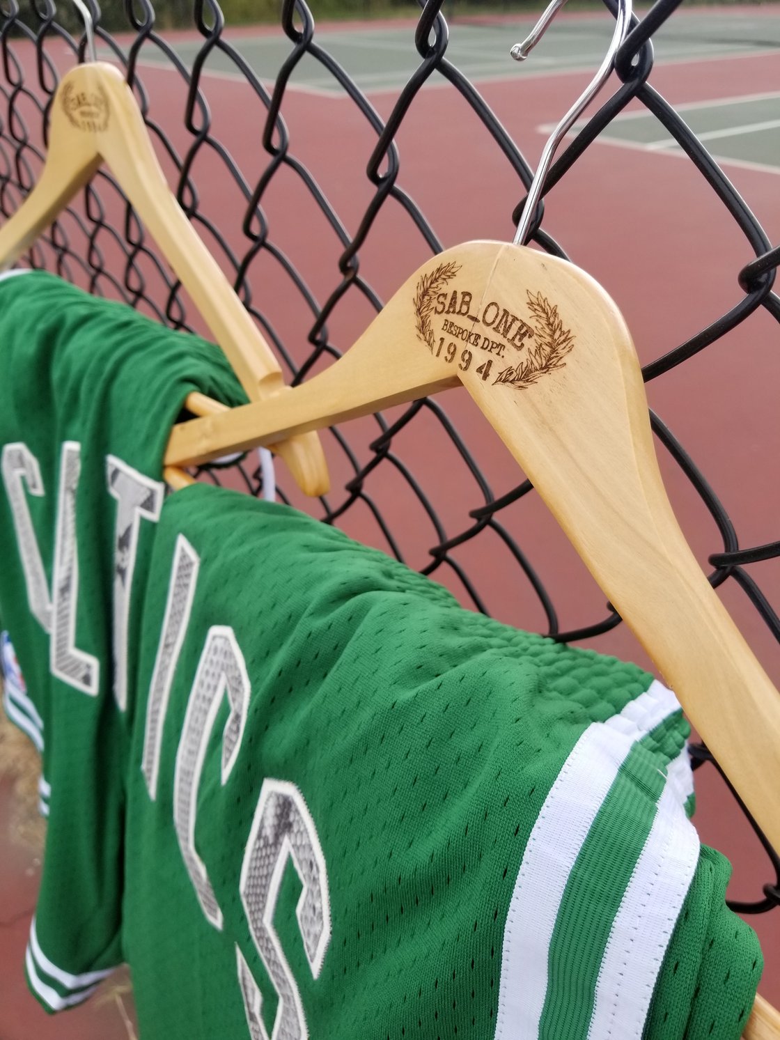 Image of Custom Python Mitchell and Ness Celtics short sz.XL