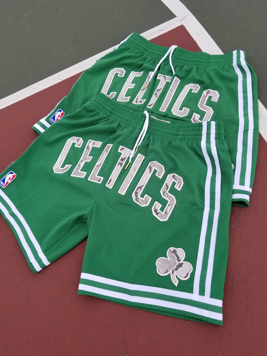 Image of Custom Python Mitchell and Ness Celtics short sz.XL