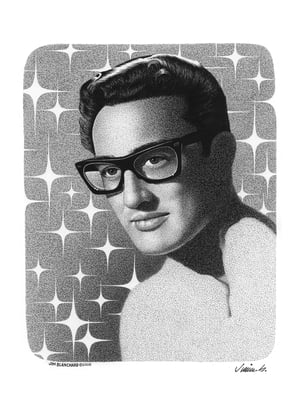 Image of BUDDY HOLLY poster print
