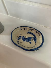 Image 3 of Kiss My Ass Cat Soap Dish