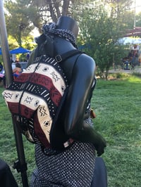 Image 2 of Designs By IvoryB Backpack Multi Print Mudcloth