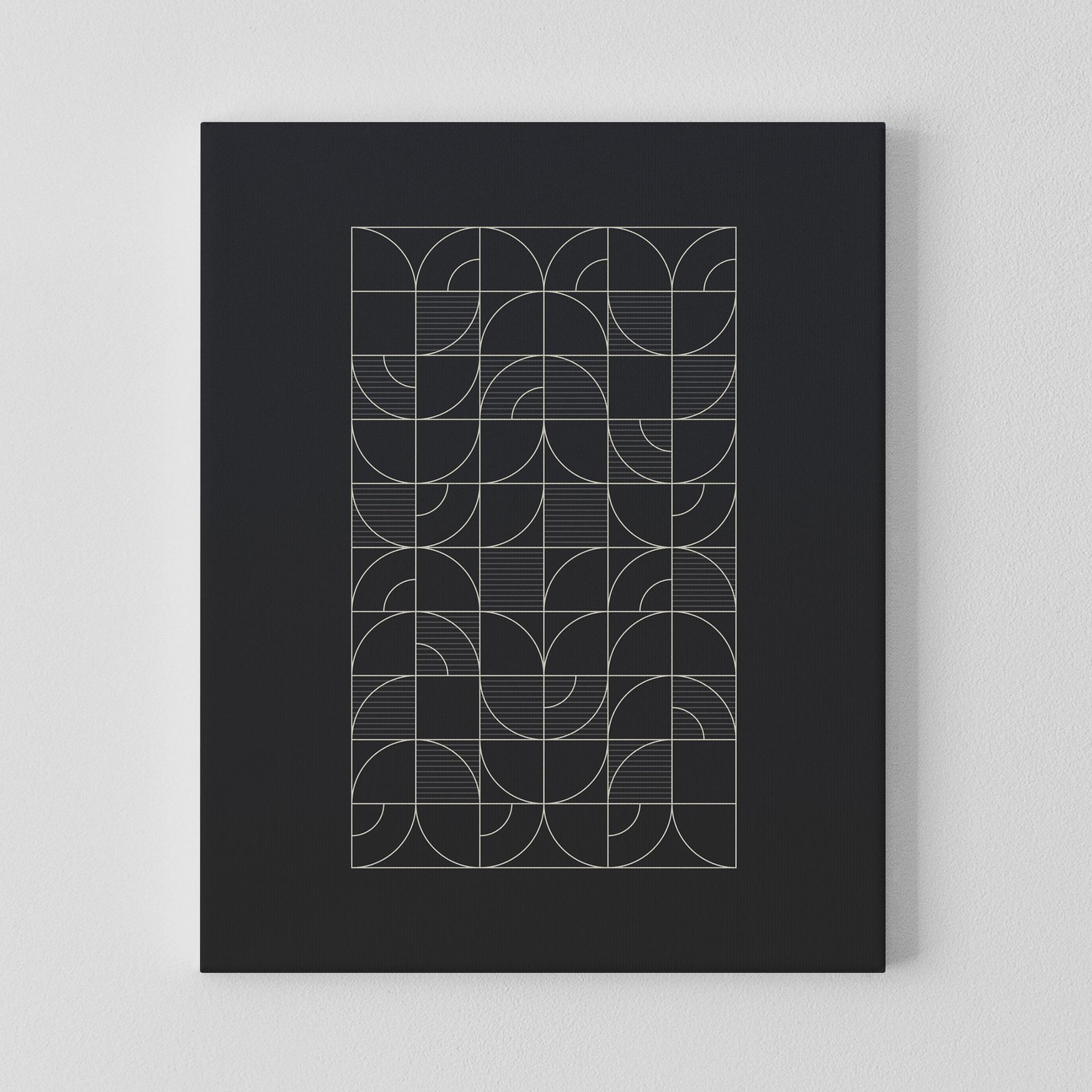 Image of Geometric Night Harvest Canvas Print