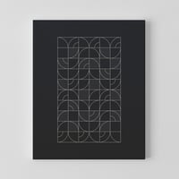 Image 1 of Geometric Night Harvest Canvas Print