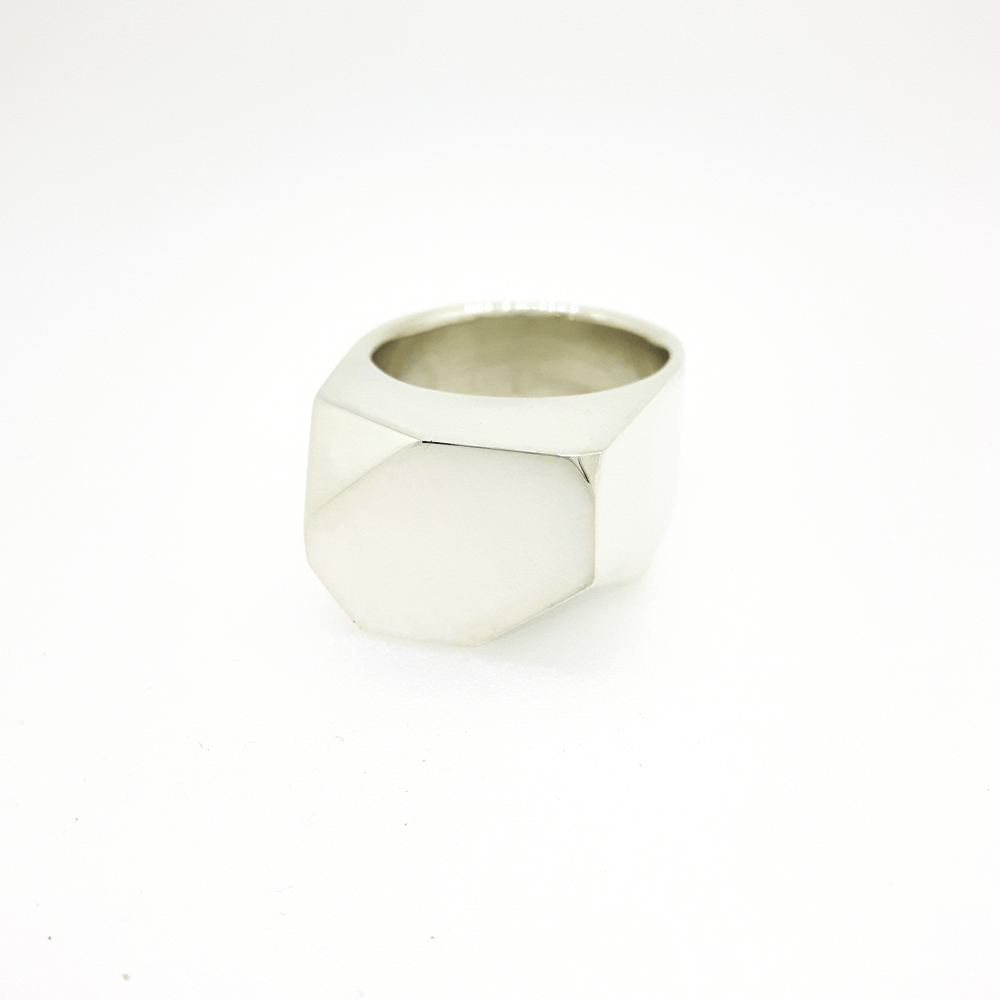 Image of Faceted Box Ring