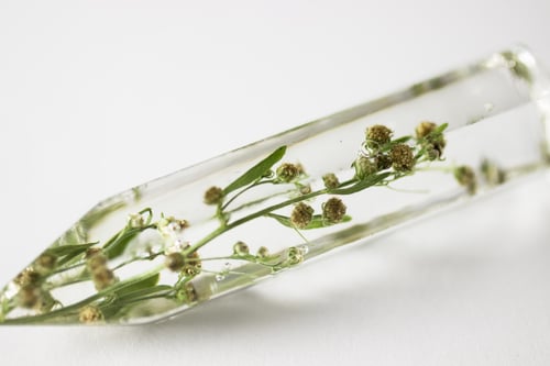 Image of Wormwood (Artemisia absinthium) - Large Crystalline Pendant #1