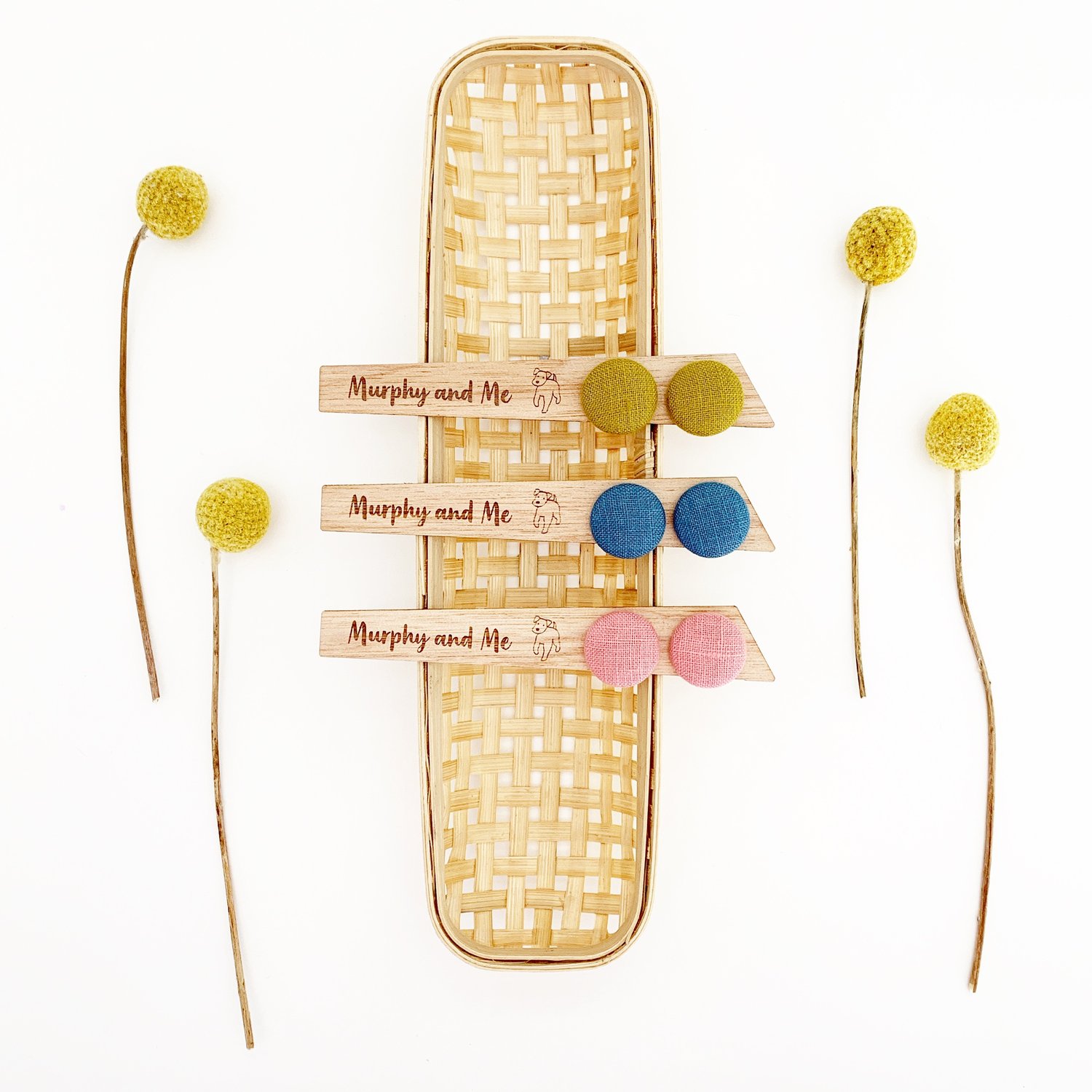 Image of Spring Linen Studs