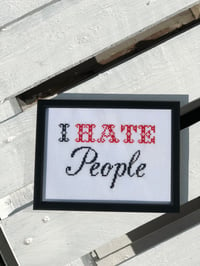 Image 2 of I HATE People (black & red) 