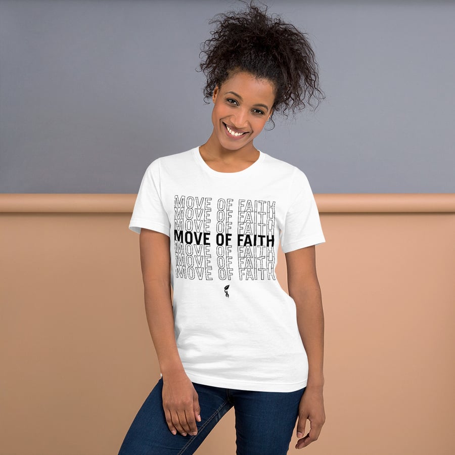 Image of "Move of Faith" Short-Sleeve Unisex T-Shirt White 