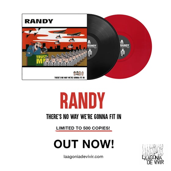 Image of LADV122 - RANDY "There's No Way We're Gonna Fit In" LP REISSUE