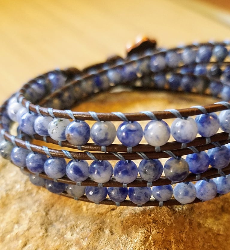Sodalite Triple Wrap Bracelet Image 2