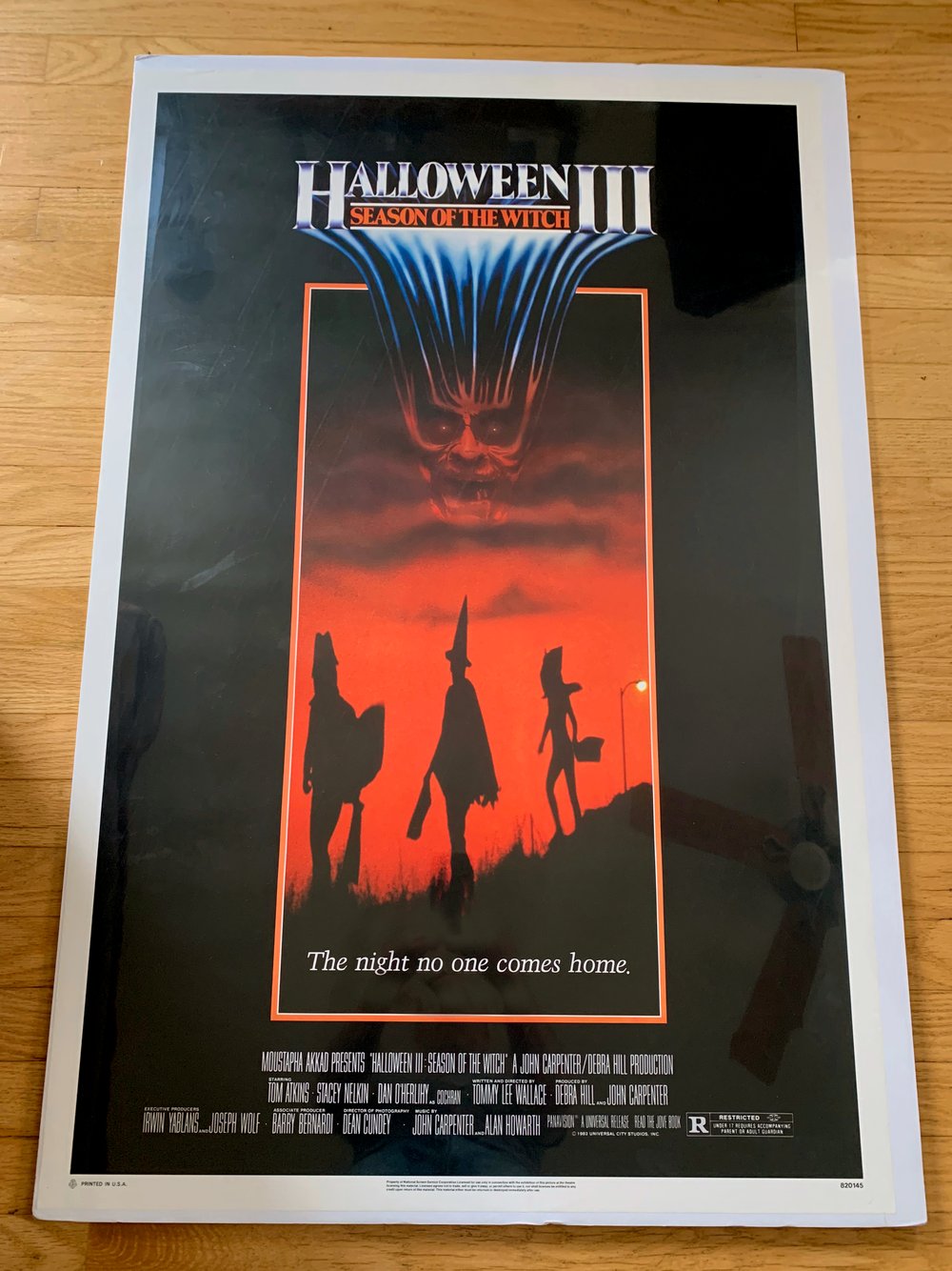 1982 HALLOWEEN III SEASON OF THE WITCH Original U.S. One Sheet Movie Poster