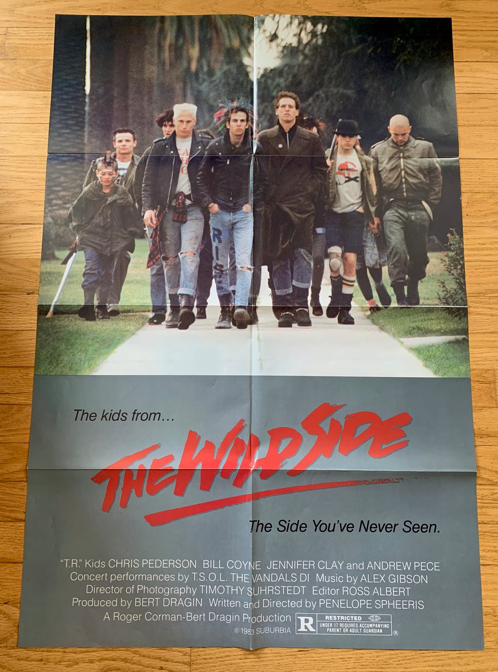 1983 THE WILD SIDE aka SUBURBIA Original U.S. One Sheet Movie Poster