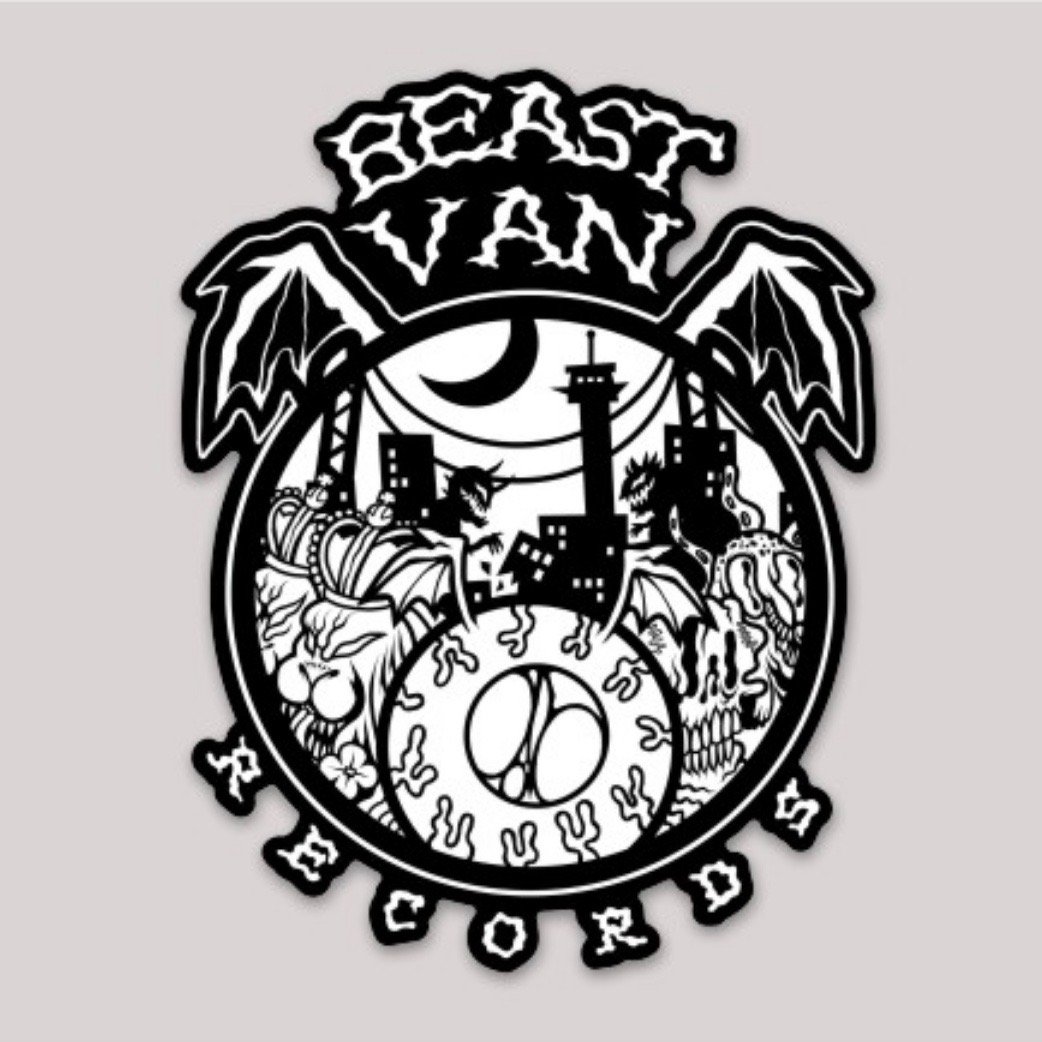 Image of BEAST VAN RECORDS STICKER