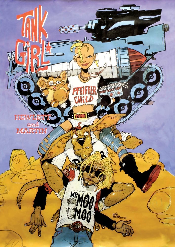 Collectors Item Tank Girl Poster Magazine 9 with CutOut Theatre