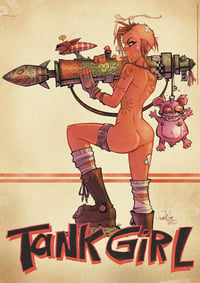 Image 3 of TANK GIRL A2 PRINT TRIPLE PACK - Hand Signed (with bonus!)