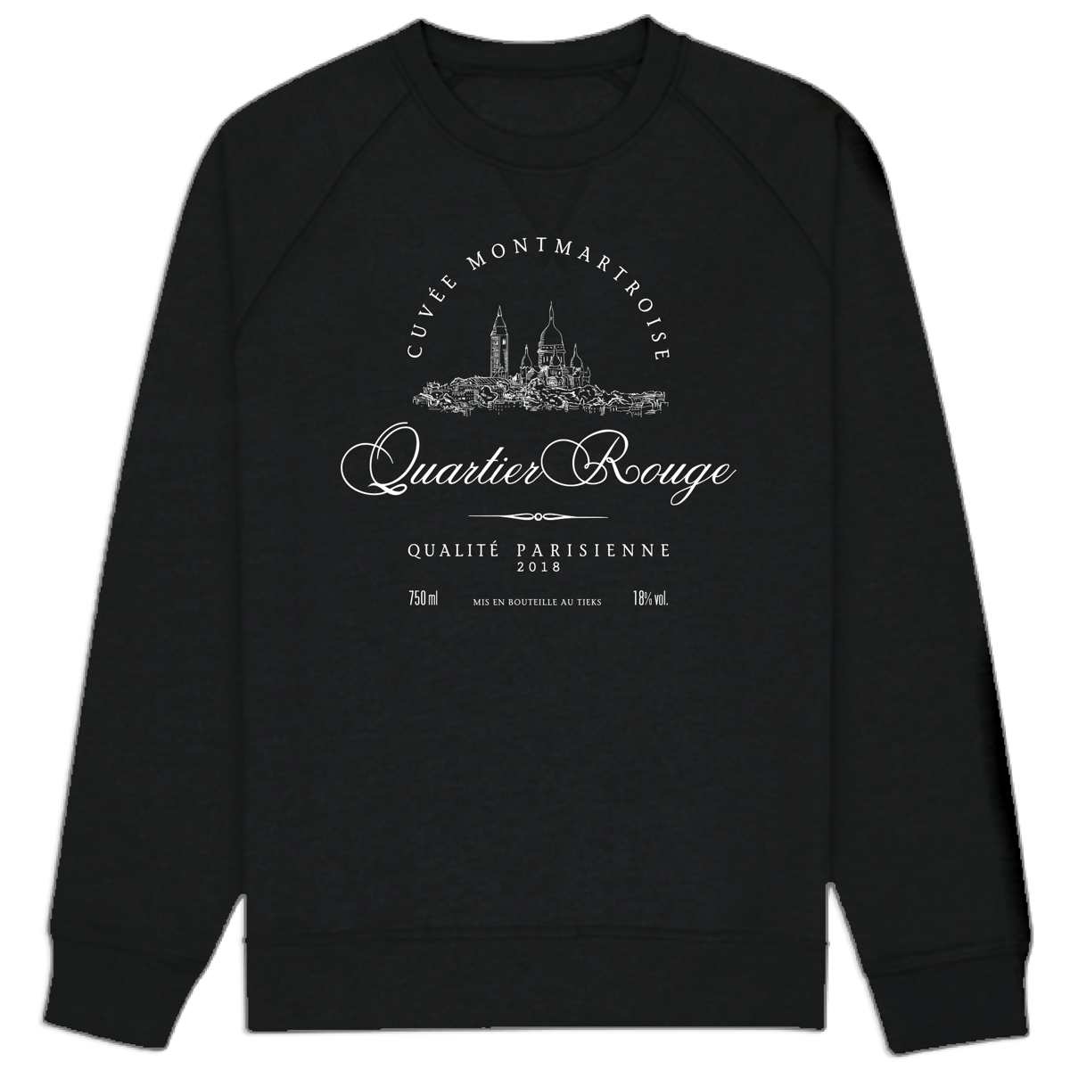 Quartier Rouge Shop — Cuvée Montmartroise Sweat W/B