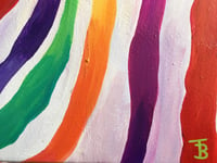 Image 3 of Rainbow Zebra Hugs Print 
