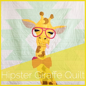 Image of Hipster Giraffe Quilt Applique