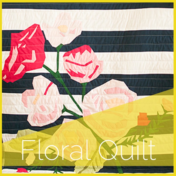 Image of Floral Quilt Applique