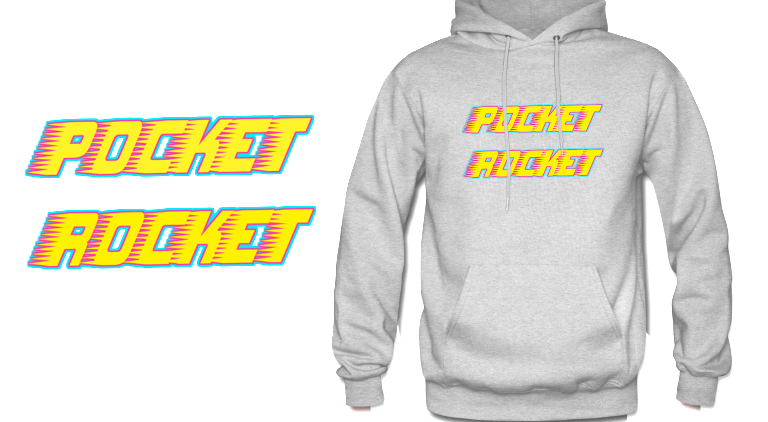 Image of 'POCKET ROCKET' HOODIE (w/ DIGITAL DOWNLOAD)