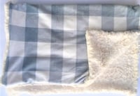 Image 2 of Grey Buffalo Plaid Baby Blanket’s