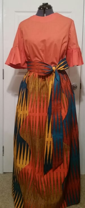 Image of Ankara African print skirt set