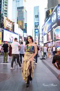 Image 2 of sand long wrap skirt 