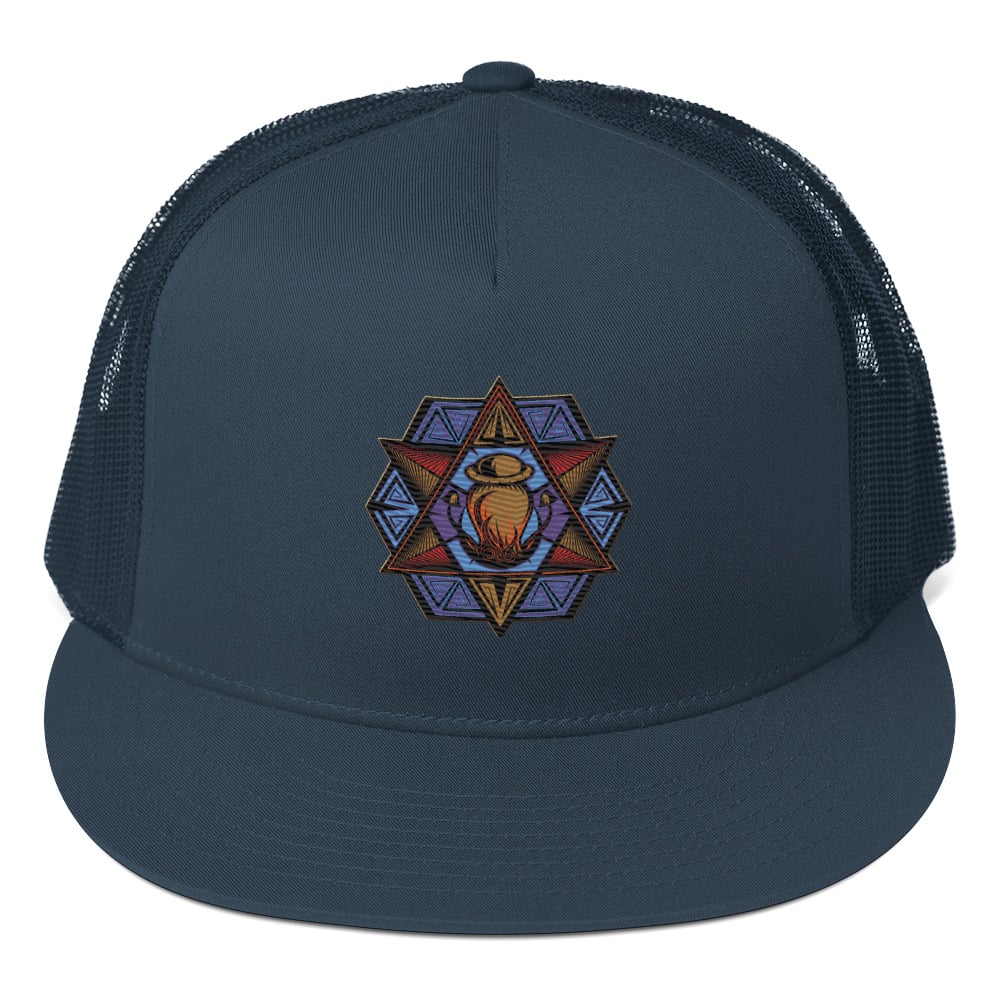 Embroidered Logo Trucker Cap
