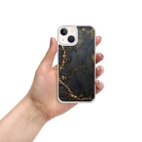 Image 16 of Gold and Black Tattered Texture Gnarled Roots Goth Inspired Clear Case for iPhone®