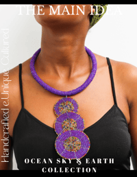 Image 1 of Sanaa Necklace (Purple) 