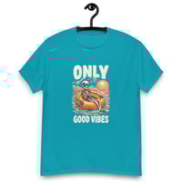 Image 8 of Unisex classic tee, Good Vibes Skeleton Funny Tee