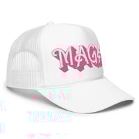 Image 2 of MAGA Hot Pink Foam Trucker Cap Hat