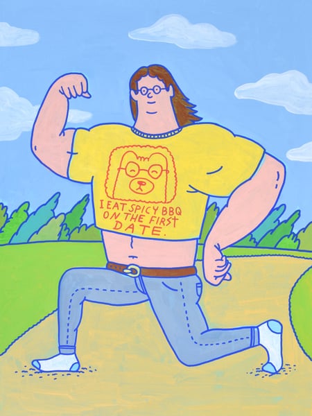 Image of “Muscle man” (painting)