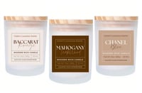  TRIO Wooden Wick Candle Set