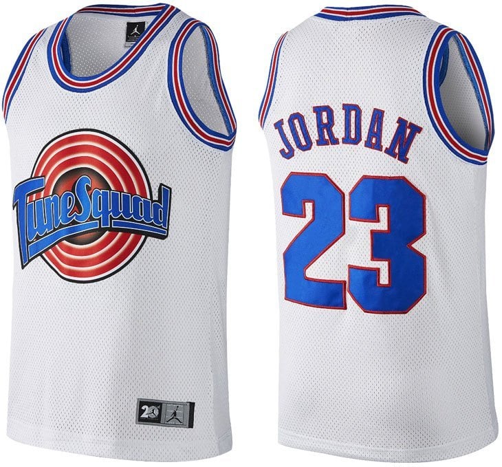 Image of Jordan "Space Jam" Jersey White Sz M  