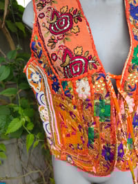 Image 5 of Mykonos Jewelled Waistcoat -Orange 6-8 uk