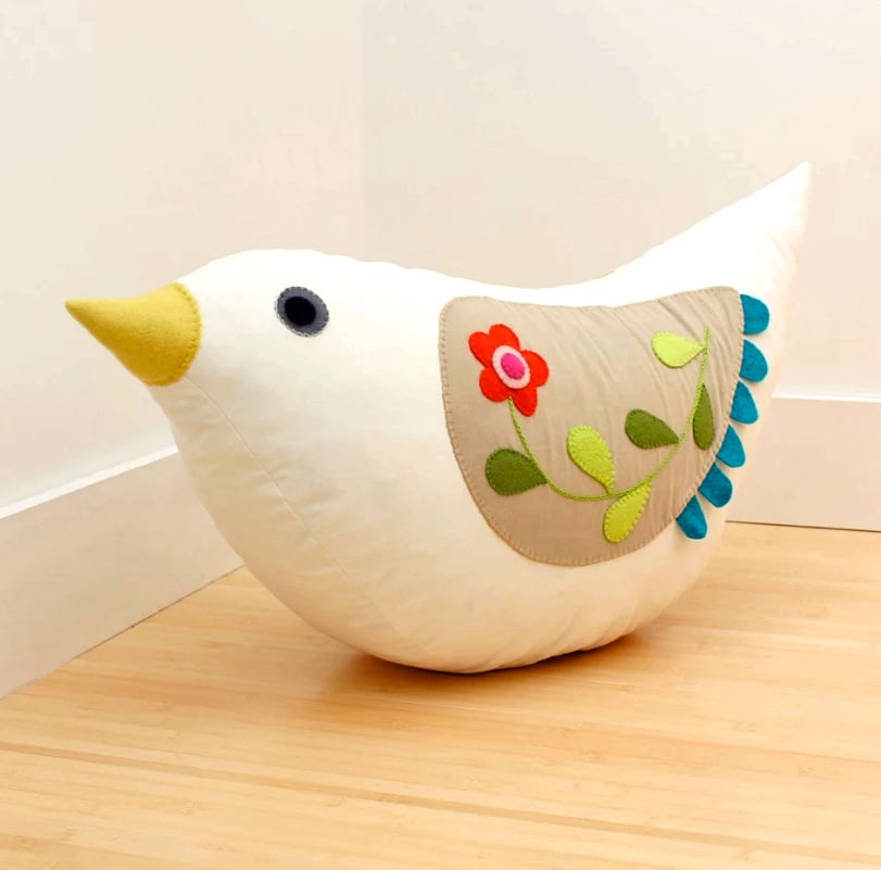 Image of Katie Bird Pillow PDF Sewing Pattern