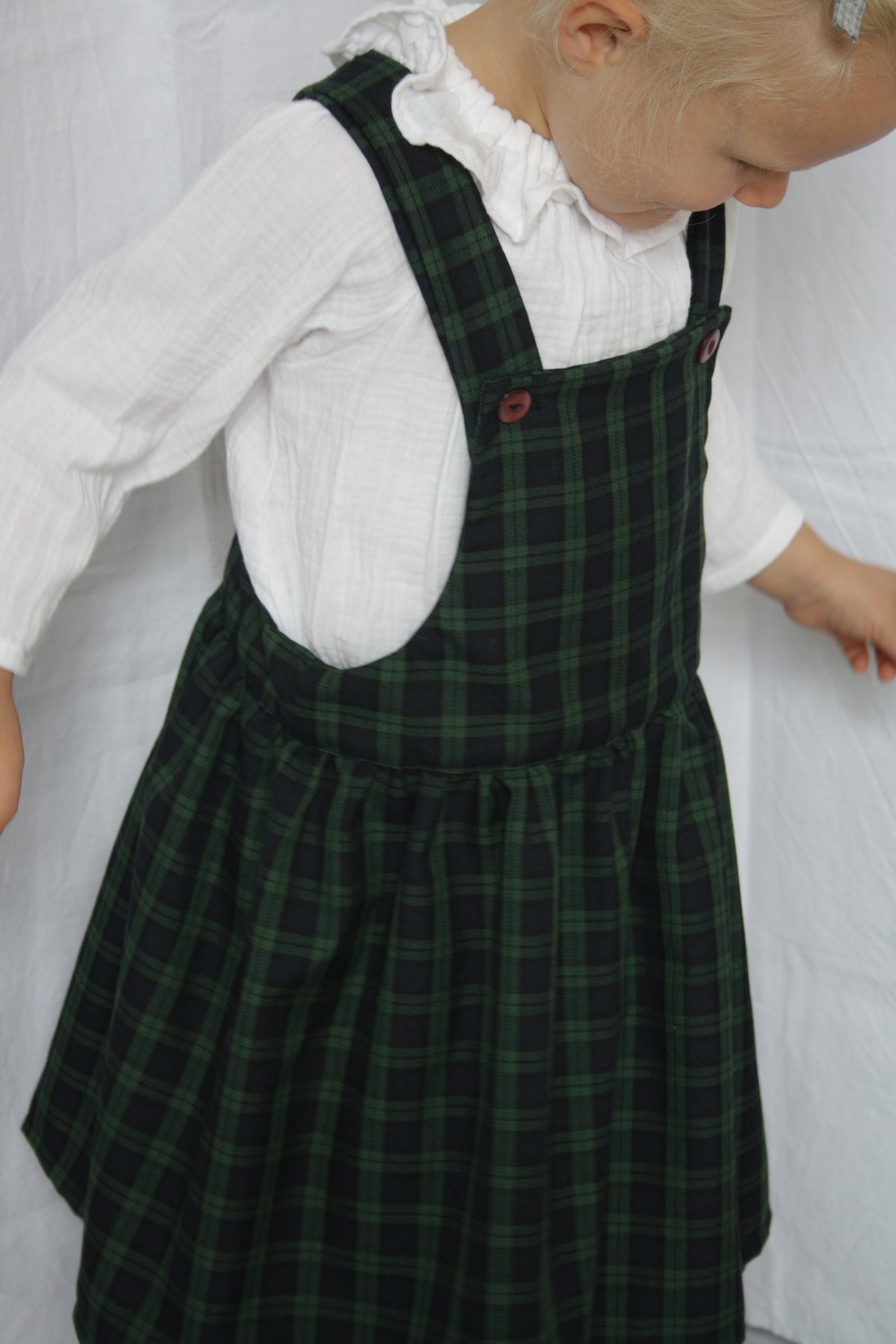 Pinafore Dress-black watch