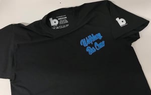 Image of  WBC Black T-Shirt with Electric Blue Chest and Extra Large Shoulder Print