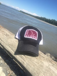 Image 2 of Alaska Love Trucker Hat- Grey